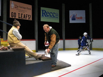 Hockey Mom Hockey Dad set design