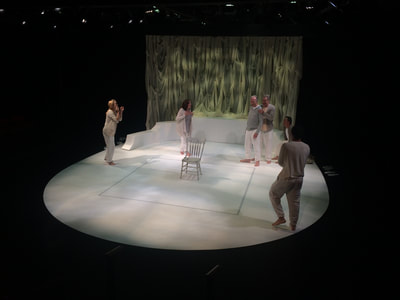 Man in Snow set design