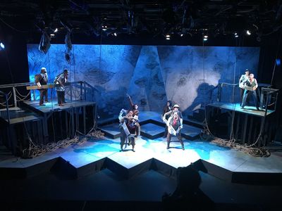 Men On Boats set design